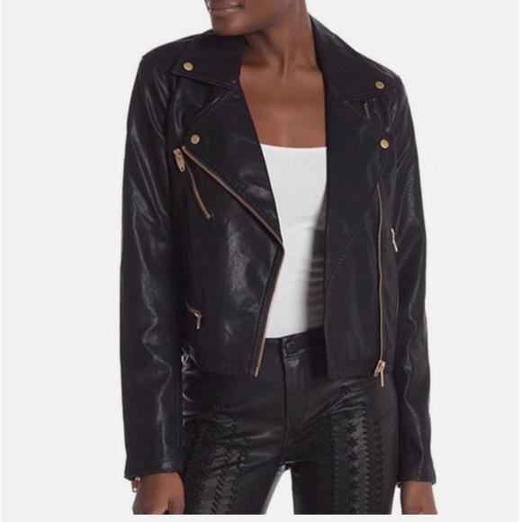 Blank NYC Faux Leather Jacket with rose gold hardware - Picture 8 of 8